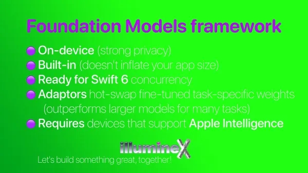  Foundation Models framework — Apple's Stealth Edge-AI Play